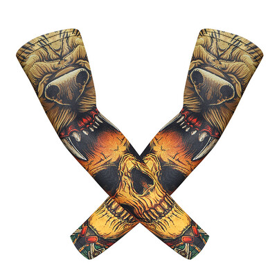 Мъже, жени, ръкав за ръка, лято, лед, коприна, бягане, риболов, колоездене, татуировки, ръкави, череп, топли ръце, калъфка, фитнес, спорт, предпазител за ръката