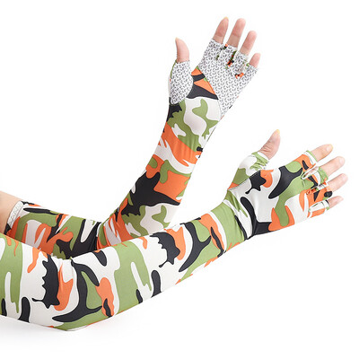 Колоездене Слънцезащита Ръкави с пет пръста Спорт на открито Предпазители за ръце Удобни дишащи ръкави против ултравиолетови лъчи