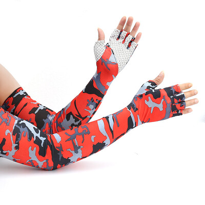 Колоездене Слънцезащита Ръкави с пет пръста Спорт на открито Предпазители за ръце Удобни дишащи ръкави против ултравиолетови лъчи