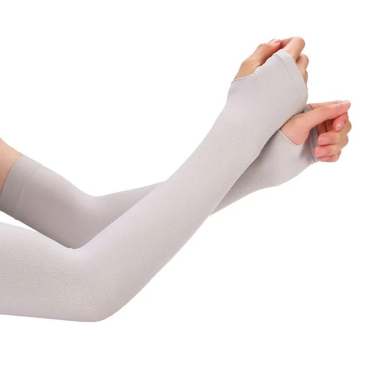 Lauko rankovės, ledo audinys, kvėpuojantis, greitai džiūstantis bėgimo sportinis drabužis, apsaugantis nuo UV spindulių, ilgos rankos dangtelis, dviračių rankovės