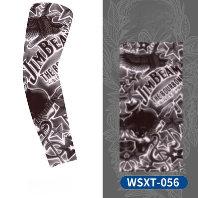 Нов нагревател за охлаждане на ръцете Унисекс Бързосъхнещ UV защита Ръкави за ръце на открито Колоездене Модни татуировки Слънцезащитен ръкав с печат