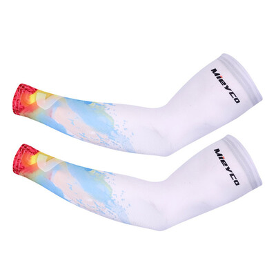 1 чифт Мъже Жени Ръкав Слънцезащита Колоездене Бягане Luvas Ciclismo за Mangas Para Brazo Sports Man Livraison Gratuite