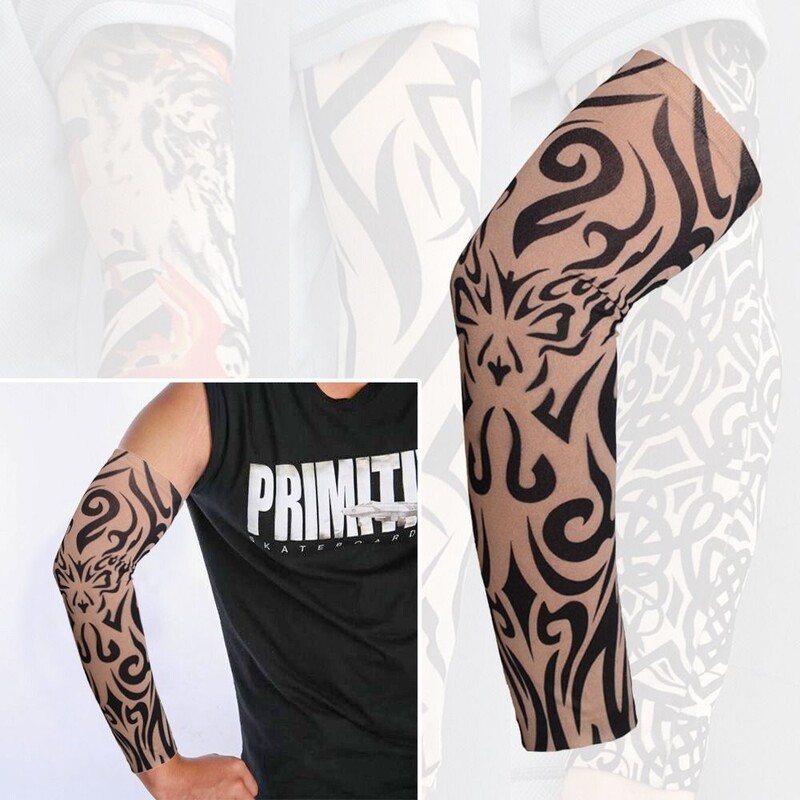 1 vnt. Naujos apsaugos nuo saulės gėlės rankovės Vasaros vėsinančios lauko sportinės rankos dangtelis nuo UV spindulių apsaugančios bėgimo tatuiruotės rankovės