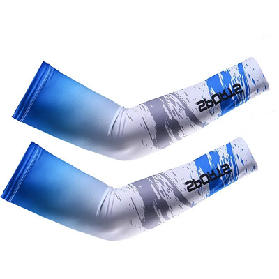 2 бр. Спортни компресионни ръкави за ръце Калъф за бягане UV защита от слънце Риболов на открито Колоездене Готини ръкави за скриване на татуировки