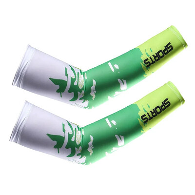 2 бр. Спортни компресионни ръкави за ръце Калъф за бягане UV защита от слънце Риболов на открито Колоездене Готини ръкави за скриване на татуировки