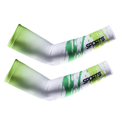 2 бр. Спортни компресионни ръкави за ръце Калъф за бягане UV защита от слънце Риболов на открито Колоездене Готини ръкави за скриване на татуировки