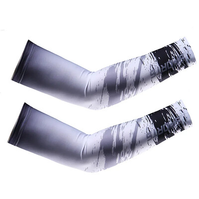 2 бр. Спортни компресионни ръкави за ръце Калъф за бягане UV защита от слънце Риболов на открито Колоездене Готини ръкави за скриване на татуировки