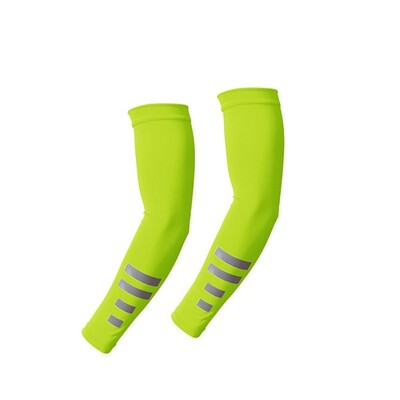 Ръкави от флуоресцентна ледена коприна Издръжливи бързосъхнещи дишащи калъфи за ръце за колоездене Слънцезащитни ръкави с UV защита против приплъзване