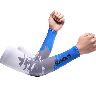 Ice Silk Sleeve Слънцезащитен маншет UV Sun Protection Ръкави против приплъзване Мъже Жени Дълги ръкавици Outdoor Cool Sport Cycling Visor