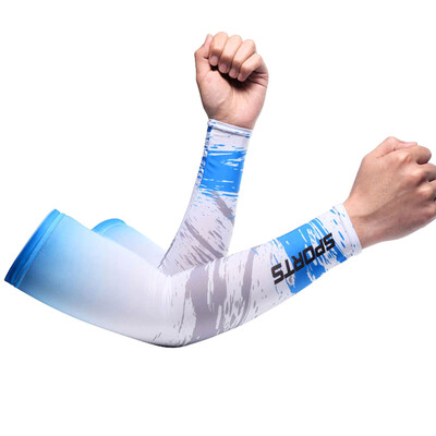 Ice Silk Sleeve Слънцезащитен маншет UV Sun Protection Ръкави против приплъзване Мъже Жени Дълги ръкавици Outdoor Cool Sport Cycling Visor