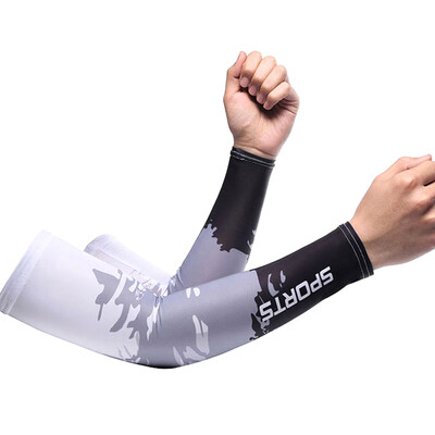 Ice Silk Sleeve Слънцезащитен маншет UV Sun Protection Ръкави против приплъзване Мъже Жени Дълги ръкавици Outdoor Cool Sport Cycling Visor