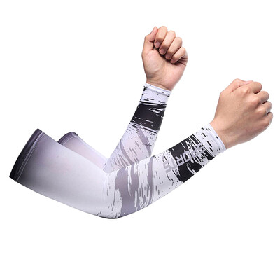 Ice Silk Sleeve Слънцезащитен маншет UV Sun Protection Ръкави против приплъзване Мъже Жени Дълги ръкавици Outdoor Cool Sport Cycling Visor