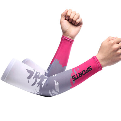 Ice Silk Sleeve Слънцезащитен маншет UV Sun Protection Ръкави против приплъзване Мъже Жени Дълги ръкавици Outdoor Cool Sport Cycling Visor