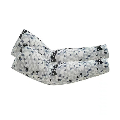 2Pcs баскетболни ръкави Удължаване на дишащи компресионни нагреватели за ръце Колоездене Бягане Слънцезащитен крем Защита Поддръжка на лакътя