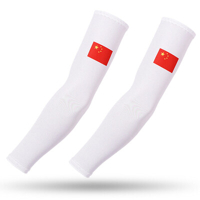 Спорт на открито Компресионен ръкав за ръце 2PCS Плюс размер Татуировка Ръкави Еластичен маншет Мъже Жени Колоездене Риболов Лед Копринено покритие за ръце