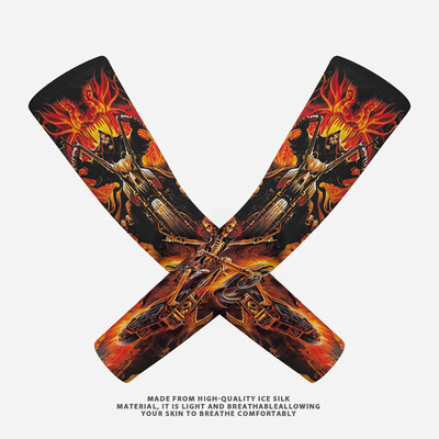 Открит Мъже Мотоциклет Каране Ръкав Слънцезащитен Сух Бърз Лед Копринена Ръка Топло Калъфче Туризъм Бягане Риболов Баскетбол Наръхници