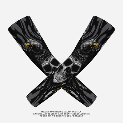 Открит Мъже Мотоциклет Каране Ръкав Слънцезащитен Сух Бърз Лед Копринена Ръка Топло Калъфче Туризъм Бягане Риболов Баскетбол Наръхници