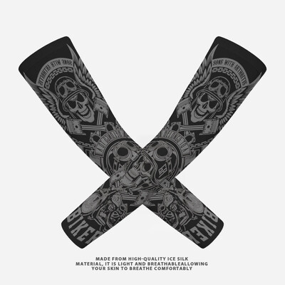 Открит Мъже Мотоциклет Каране Ръкав Слънцезащитен Сух Бърз Лед Копринена Ръка Топло Калъфче Туризъм Бягане Риболов Баскетбол Наръхници