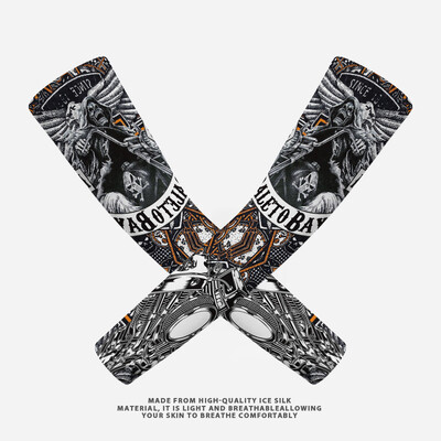 Открит Мъже Мотоциклет Каране Ръкав Слънцезащитен Сух Бърз Лед Копринена Ръка Топло Калъфче Туризъм Бягане Риболов Баскетбол Наръхници