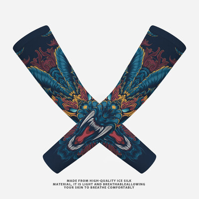 Открит Мъже Мотоциклет Каране Ръкав Слънцезащитен Сух Бърз Лед Копринена Ръка Топло Калъфче Туризъм Бягане Риболов Баскетбол Наръхници