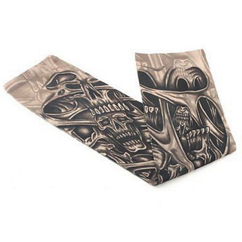 Rankų šildytuvas Unisex greitai džiūsta UV apsauga lauke laikina netikra tatuiruotė rankovė bėgimo rankovė, odos apsauginė nailono tatuiruotės rankovė