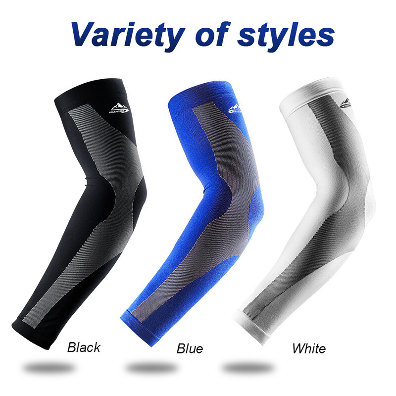 TopRunn 2 бр./1 чифт Спортен компресионен ръкав за ръка Баскетбол Колоездене По-топла ръка за лятно бягане UV защита Волейбол Слънцезащитен крем