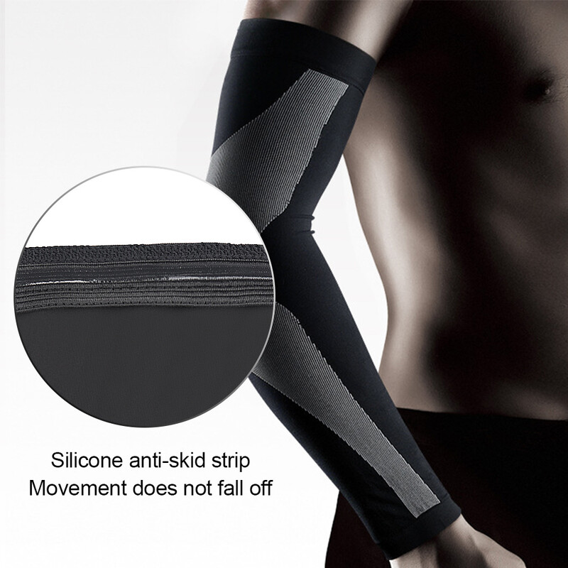 TopRunn 2 бр./1 чифт Спортен компресионен ръкав за ръка Баскетбол Колоездене По-топла ръка за лятно бягане UV защита Волейбол Слънцезащитен крем