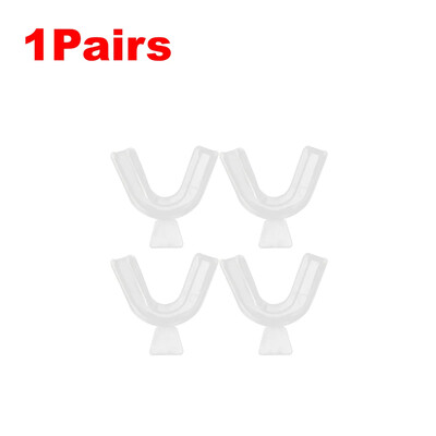 12-2бр. Предпазител за уста EVA Протектор за зъби Силиконови ортодонтски брекети за зъби Transparen Многократно избелване на зъби Инструмент за фиксатор