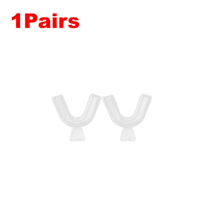 12-2бр. Предпазител за уста EVA Протектор за зъби Силиконови ортодонтски брекети за зъби Transparen Многократно избелване на зъби Инструмент за фиксатор