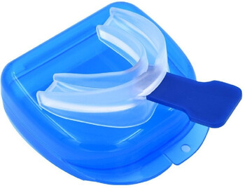 Силиконов мундщук против хъркане Защита от апнея Molar Tray Sleep Aid Mouthguard Healthy Sleep Health Care Tool