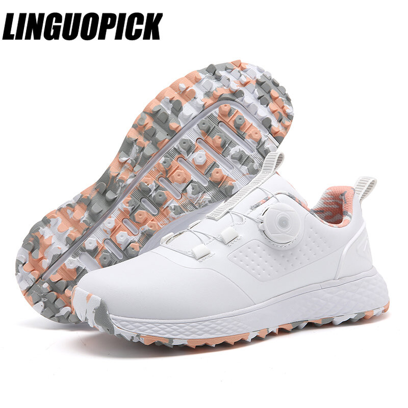 Обувки за голф Мъжки водоустойчиви дишащи маратонки за голф Дамски спортни обувки без шипове Спорт на открито за ходене Обувки за голф 2023
