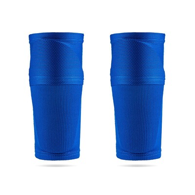 1 чифт Футболен предпазител за пищяла Футболен удароустойчив протектор за прасеца Найлонови ръкави за крака Чорап Протектор за пищяла с джобна защита за тренировка