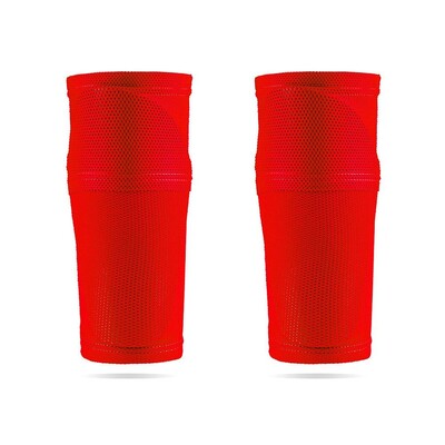 1 чифт Футболен предпазител за пищяла Футболен удароустойчив протектор за прасеца Найлонови ръкави за крака Чорап Протектор за пищяла с джобна защита за тренировка