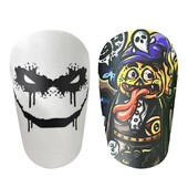 1 чифт минифутболна подложка за пищяла, устойчива на износване, абсорбираща удари протектор за крака, лека преносима дъска за опашка за футболни тренировки