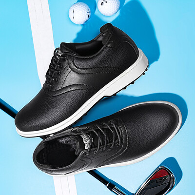Нови мъжки водоустойчиви обувки за голф Професионални заострени нехлъзгащи се спортни обувки за голф Удобни външни мъжки ежедневни обувки за ходене 39-47