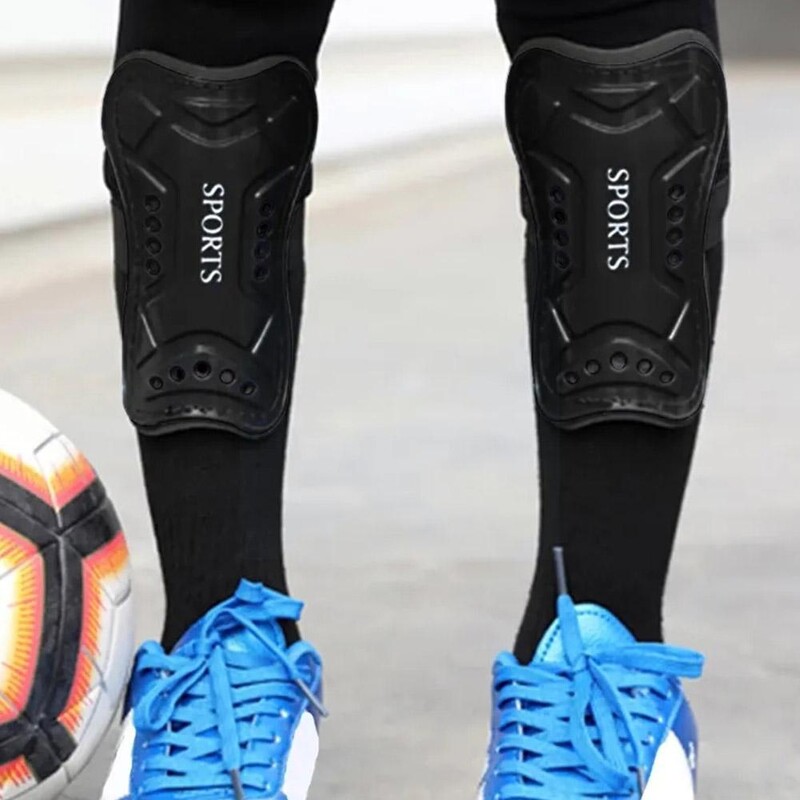 Нови футболни предпазители за пищяла ABS материал Поддържащ протектор за крака Оборудване за упражнения Детски подложки за пищяла Футбол за коляното Футбол за възрастни Футболен пищял