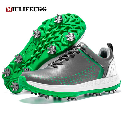 DOULIYA Професионални обувки за голф Мъжки маратонки за голф Спортни обувки на открито Спортни спортни маратонки против приплъзване 8 шипа 39-47
