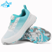 Обувки за голф LiXingMing Мъже Жени Професионална двойка маратонки за голф без шипове Родител-дете Неплъзгащи се дишащи обувки за голфър