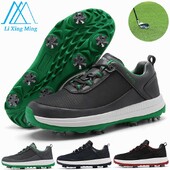 Дишащи обувки за голф Мъжки големи размери 39-47 Професионални подвижни шипове Голф маратонки Нехлъзгащи се обувки за голф за начинаещи Разходки