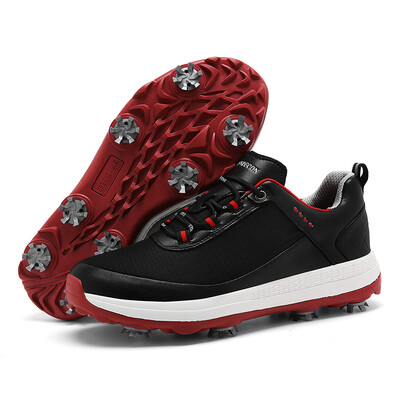 Дишащи обувки за голф Мъжки големи размери 39-47 Професионални подвижни шипове Голф маратонки Нехлъзгащи се обувки за голф за начинаещи Разходки