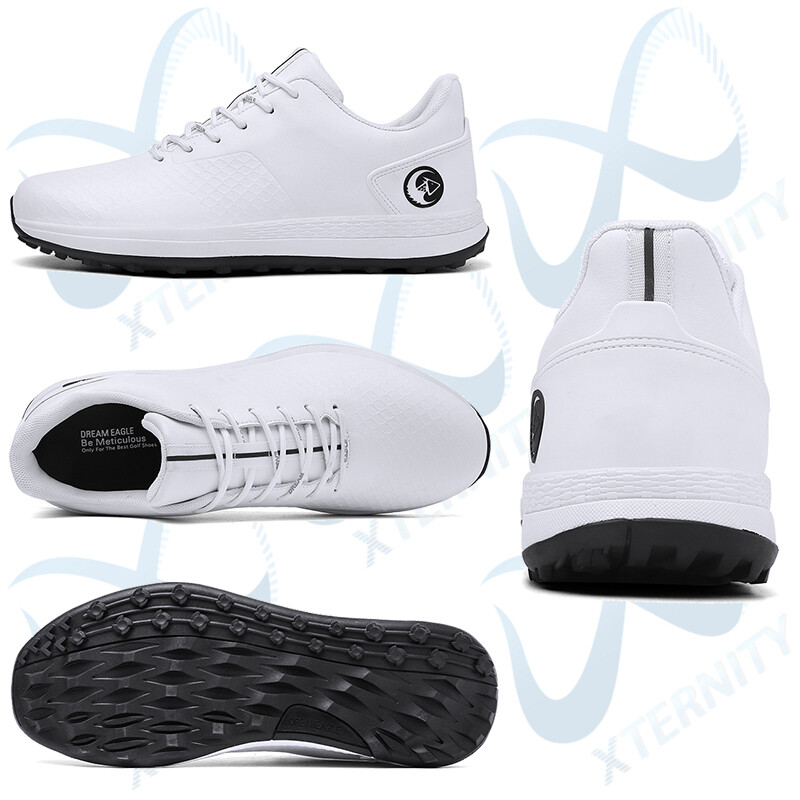 Нови луксозни обувки за голф Lersure Мъжки издръжливи неплъзгащи се удобни обувки за ходене Водоустойчиви маратонки за голф Обувки за голф без шипове