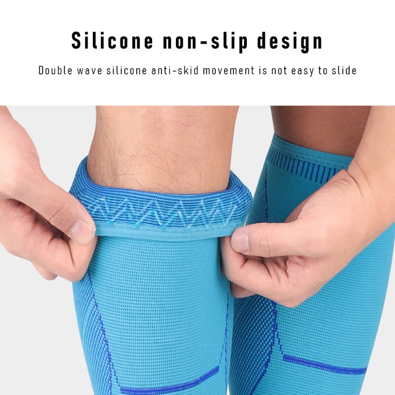 Спорт Прасец Плетене Компресия Прасец за Мъже Жени Открит Баскетбол Футбол Алпинизъм Бягане Фитнес Протектор за крака