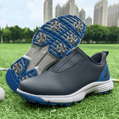 Водоустойчиви обувки за голф Мъжки шипове Голф маратонки Обувки за ходене на открито за джогинг