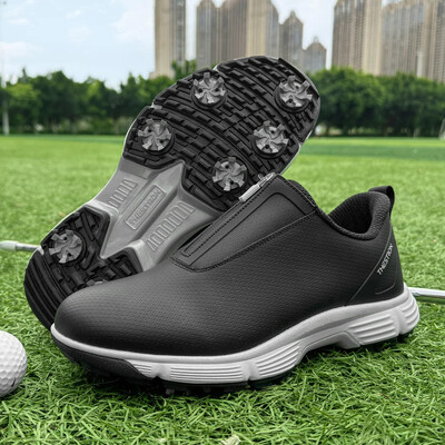 Водоустойчиви обувки за голф Мъжки шипове Голф маратонки Обувки за ходене на открито за джогинг