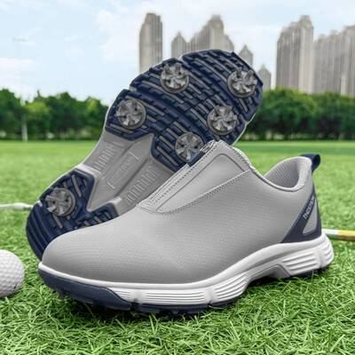 Водоустойчиви обувки за голф Мъжки шипове Голф маратонки Обувки за ходене на открито за джогинг