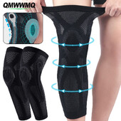1 бр./2 бр. компресионни ръкави за наколенки, ръкави за цял крак с гел подложки за патела и странични стабилизатори, опора за коляното за жени и мъже