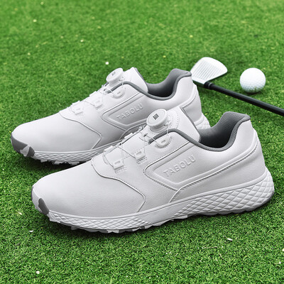 Дамски обувки за голф Водоустойчиви спортни маратонки за голф Голф Професионални нехлъзгащи се обувки за голф на открито Дамски бели розови обувки