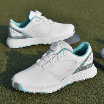 Παπούτσια γκολφ Γυναικεία αδιάβροχα Casual Golfer Sport sneakers κουμπί κλειδώματος Golf Professional αντιολισθητικά παπούτσια για υπαίθριο περπάτημα γκολφ