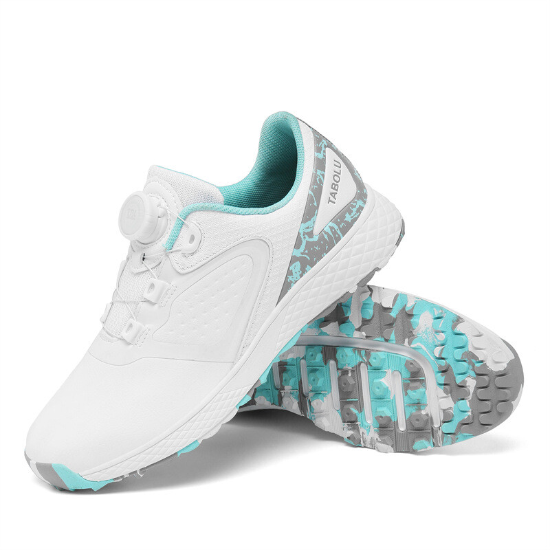 Golfo batai, moteriški, atsparūs vandeniui, laisvalaikio golfo žaidėjai, sportiniai sportbačiai, užrakto mygtukas, profesionalus golfas, neslystantis golfo lauko vaikščiojimo avalynė