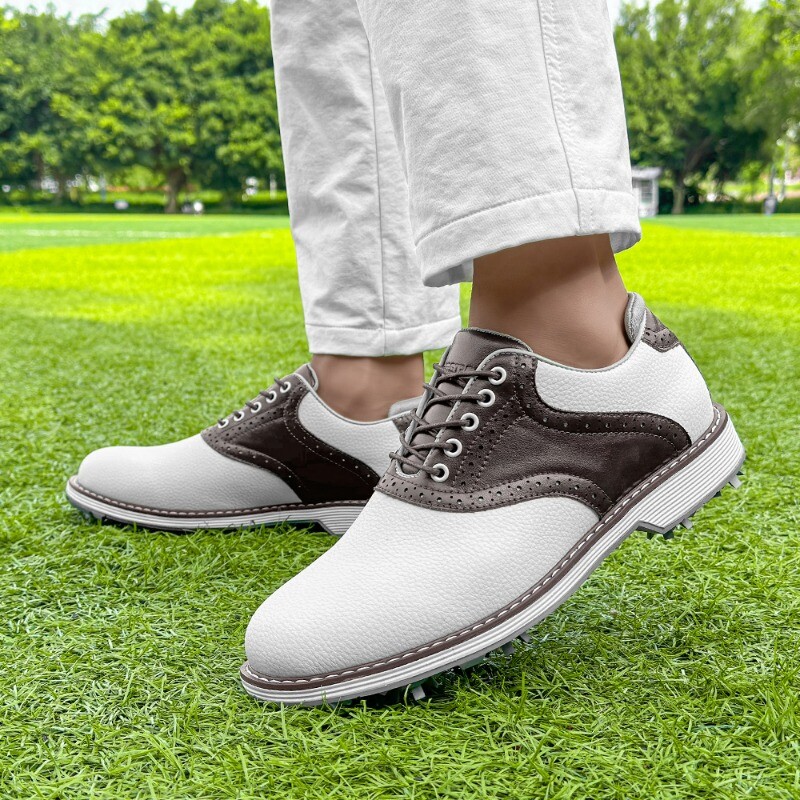 Profesionalūs golfo batai vyrams Prabangūs prekės ženklo sporto salės sportbačiai Vyriški Neslystantys smaigaliai Golfo treniruočių dizainerio treniruočių batai Vyriški